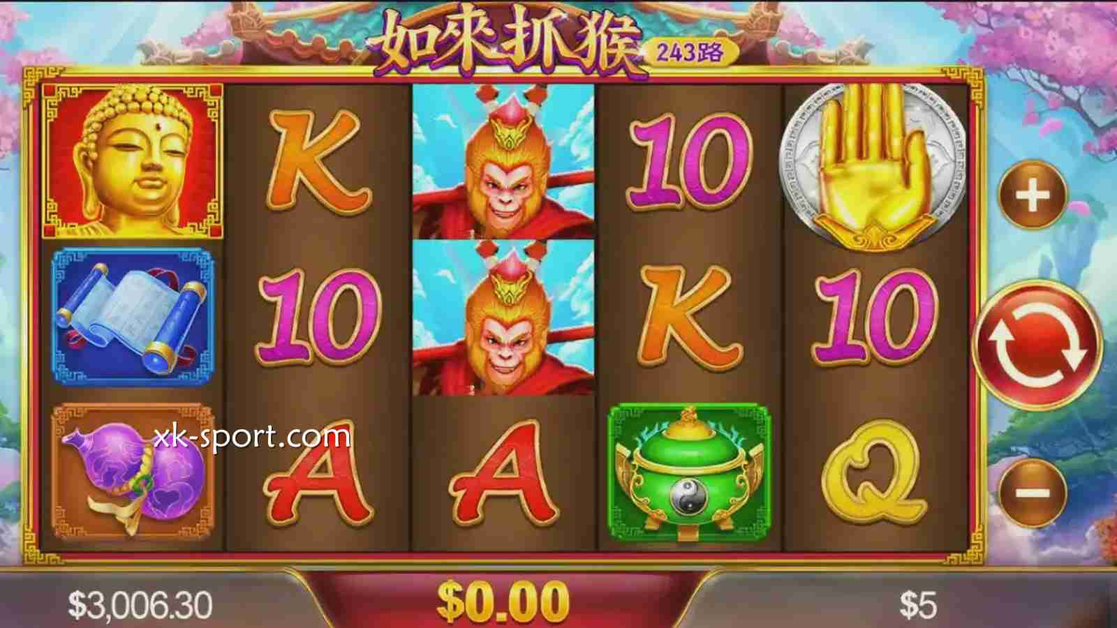 《如来抓猴》游戏投注界面｜开云体育